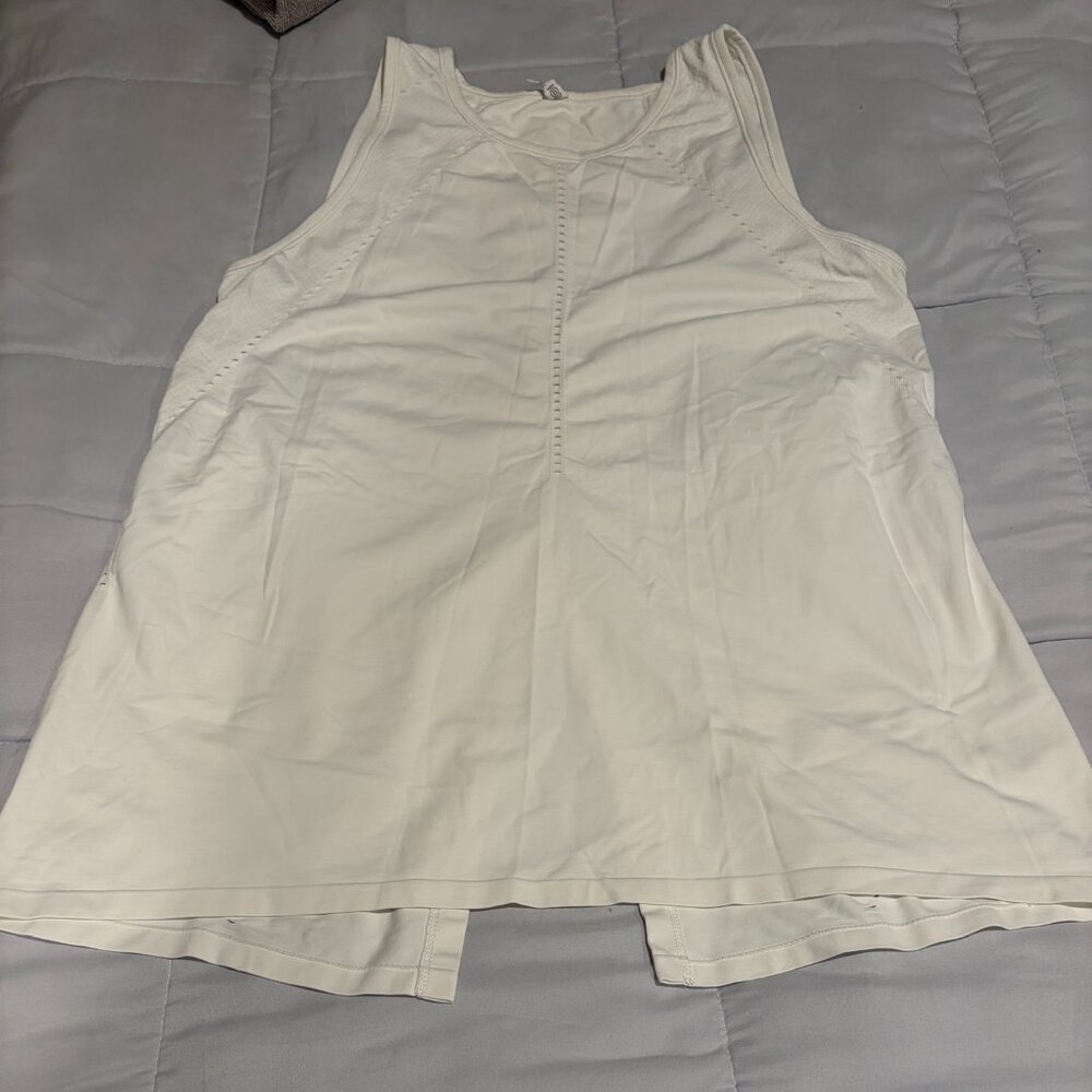 Athleta Foothill High Neck Split Back Tank Top